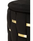 2 schwarze Shelter Hocker mit Stauraum