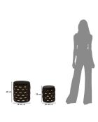 2 schwarze Shelter Hocker mit Stauraum