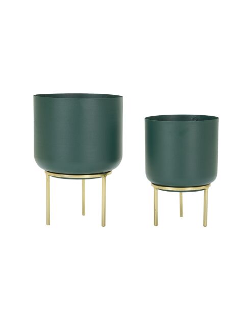 2 Porte-pots Grent verts
