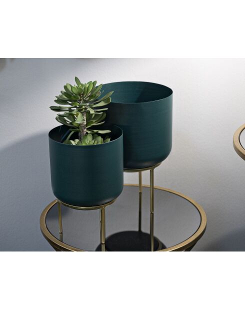 2 Porte-pots Grent verts