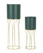 2 Cache-pots Grent verts