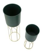 2 Cache-pots Grent verts