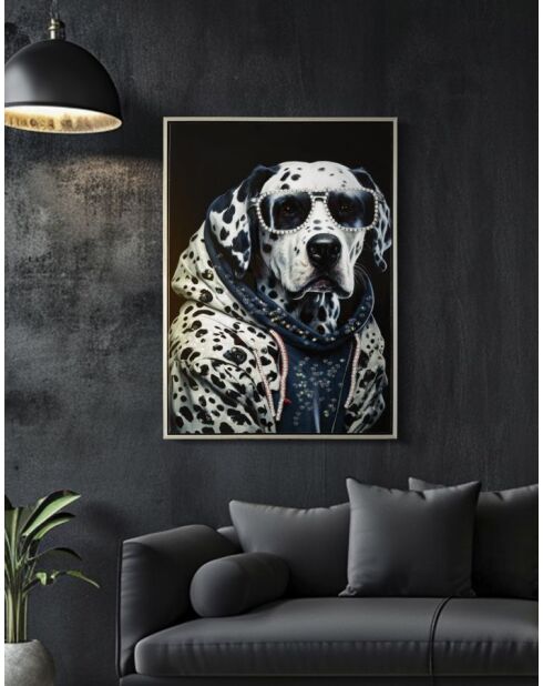 Cuadro lacado con marco - 53x3x73 cm