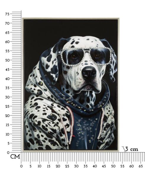 Cuadro lacado con marco - 53x3x73 cm