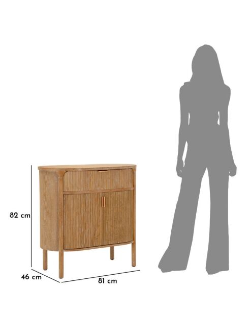 Commode Gothenburg brune - 81x46x82 cm