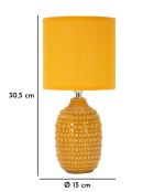 Lampe de table Moutarde - 15x30,5 cm