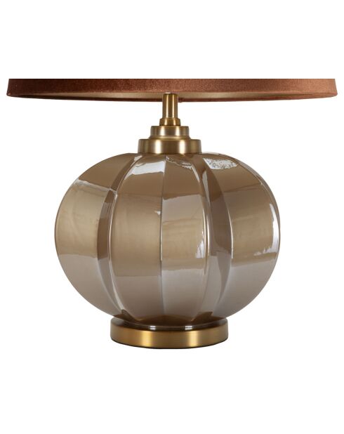 Lampe de table Prague marron/doré - 40,5x57 cm