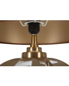 Lampe de table Prague marron/doré - 40,5x57 cm