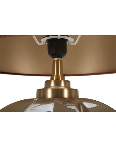 Lampe de table Prague marron/doré - 40,5x57 cm