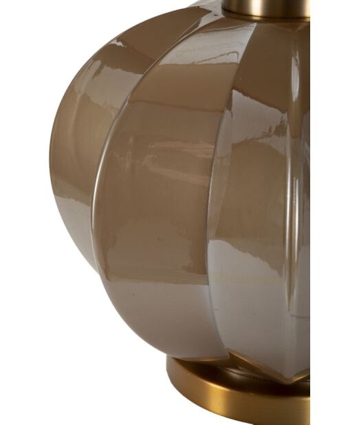 Lampe de table Prague marron/doré - 40,5x57 cm