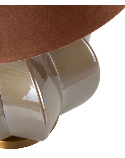 Lampe de table Prague marron/doré - 40,5x57 cm