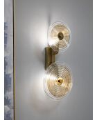 Applique Murale Venise dorée - 25x10x52 cm