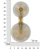 Applique Murale Venise dorée - 25x10x52 cm