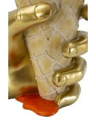 Pot de Fleurs Cône doré - 18x16x26 cm