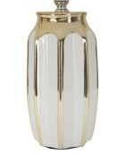 Lampe de table Cassy blanc/doré - 25x40,5 cm