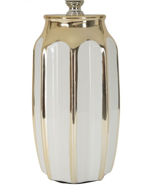 Lampe de table Cassy blanc/doré - 25x40,5 cm