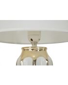 Lampe de table Cassy blanc/doré - 25x40,5 cm