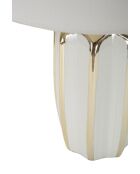 Lampe de table Cassy blanc/doré - 25x40,5 cm