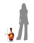Vase en Résine multicolore - 29x59 cm