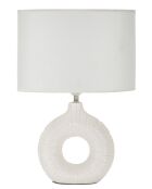 Lampe de Table Seta Blanche - 28,5x15x43 cm