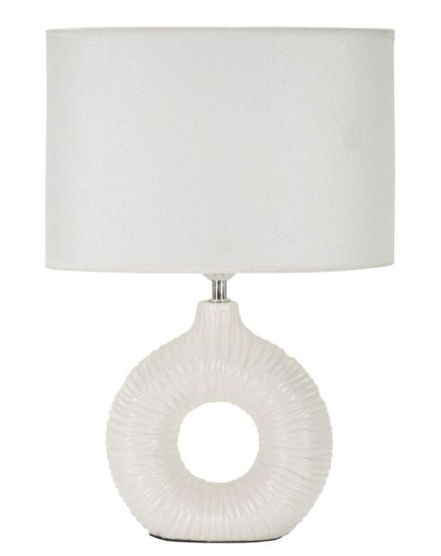 Lampe de Table Seta Blanche - 28,5x15x43 cm