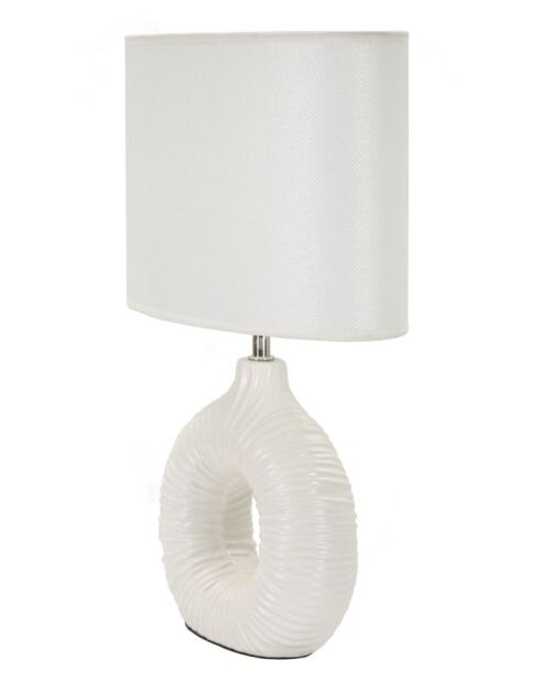Lampe de Table Seta Blanche - 28,5x15x43 cm
