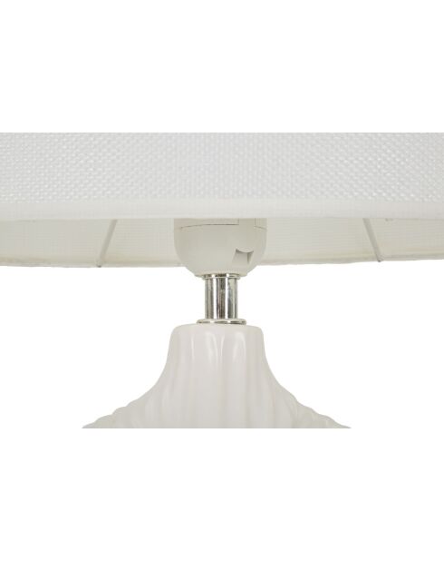 Lampe de Table Seta Blanche - 28,5x15x43 cm