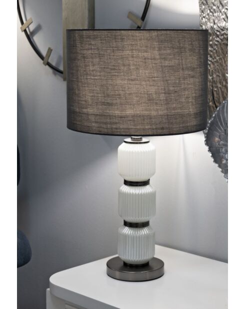Lampe de table Lumine Trois blanc/gris - 32,5x57 cm