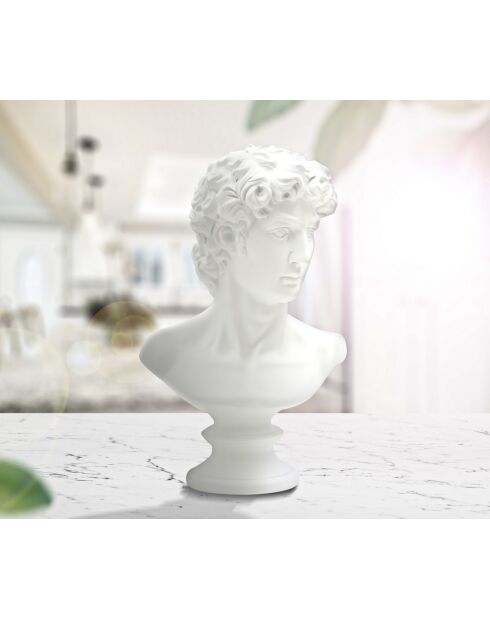 Sculpture Romaine blanche - 21,5x14,5x34 cm