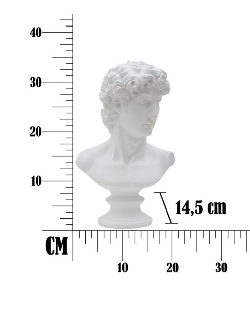 Sculpture Romaine blanche - 21,5x14,5x34 cm