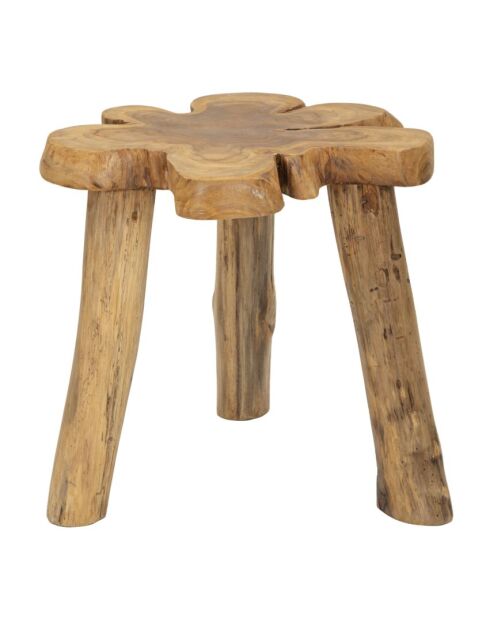 Mesita Bintang de teca marrón - 50x47x50 cm