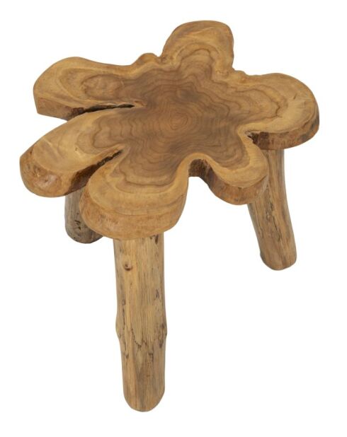 Mesita Bintang de teca marrón - 50x47x50 cm