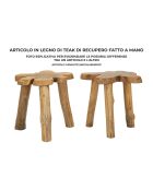 Mesita Bintang de teca marrón - 50x47x50 cm