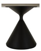 Table à manger crème/noir - 180x90x73 cm