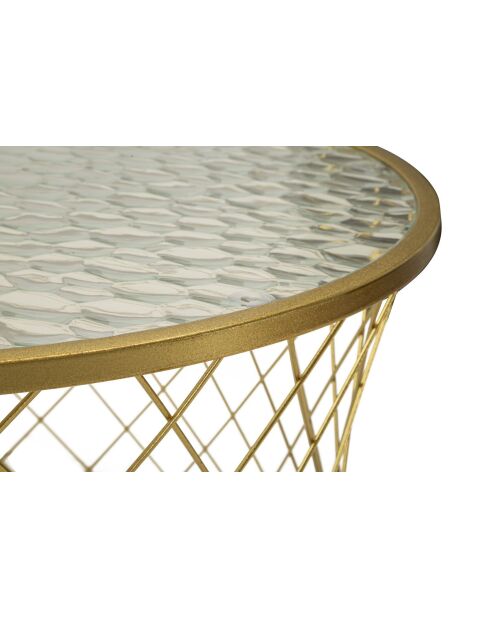 4 goldene Noah Couchtische