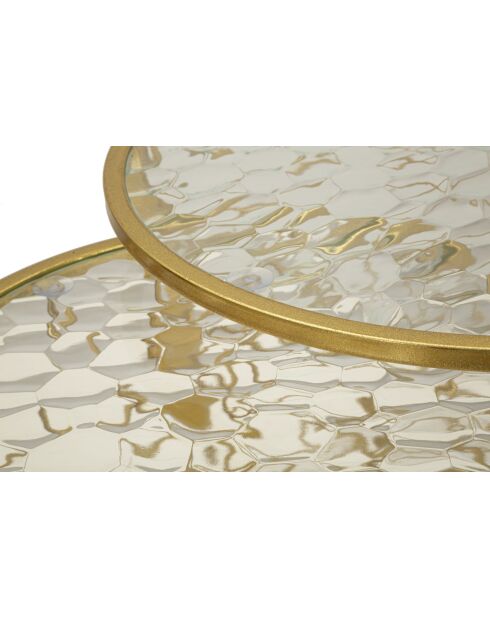 4 goldene Noah Couchtische