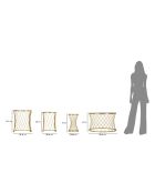 4 mesas de café Noah doradas