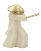 Samurai Toku Quarzy wit/goud - 34x12x30 cm