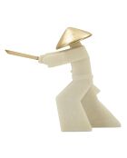 Samurai Toku Quarzy wit/goud - 34x12x30 cm