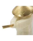 Samurai Toku Quarzy wit/goud - 34x12x30 cm