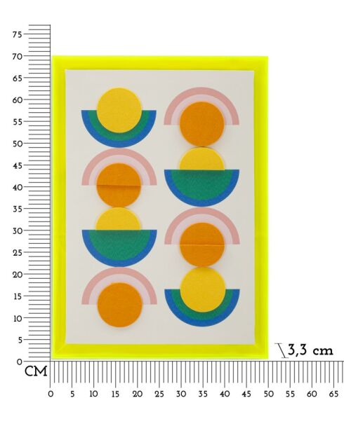 Impression sur toile Pop Art avec cadre - 50x3,3x70 cm