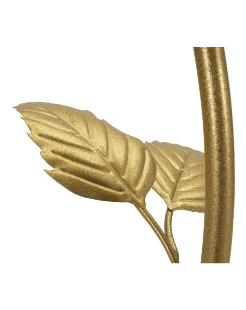 Mesita elevable con 3 estantes, color dorado, 54 x 69,5 cm