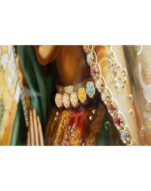 Tableau sur toile laquée Madène avec cadre - 72x4x102 cm