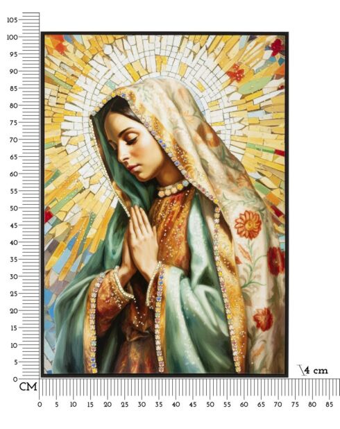 Tableau sur toile laquée Madène avec cadre - 72x4x102 cm