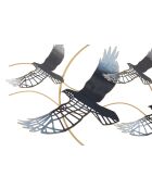 Wandpaneel aus Vogeleisen - 91x7x50 cm