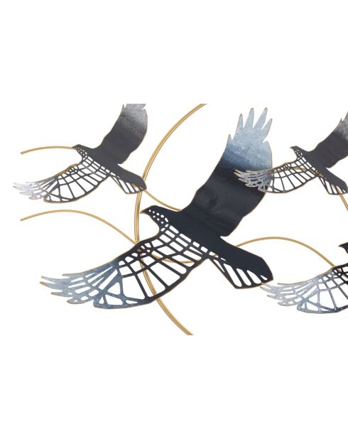 Pannello murale Bird in ferro - 91x7x50 cm