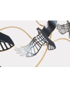 Wandpaneel aus Vogeleisen - 91x7x50 cm