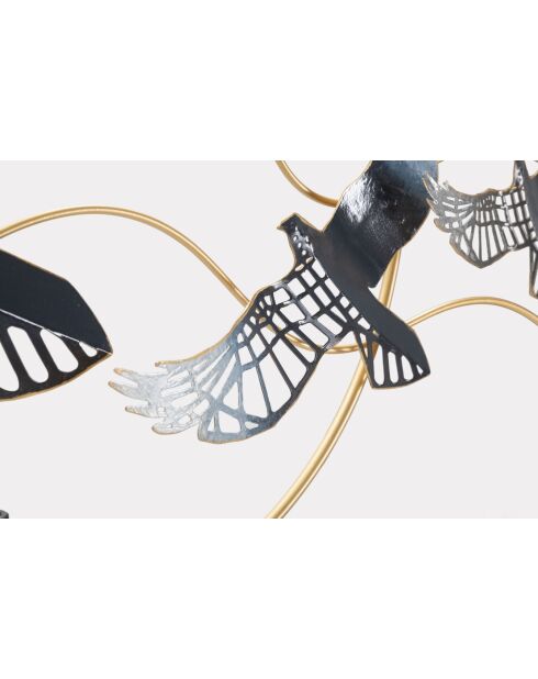 Pannello murale Bird in ferro - 91x7x50 cm