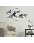 Wandpaneel aus Vogeleisen - 91x7x50 cm