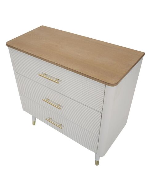 Commode Matera blanche - 78x37x80 cm
